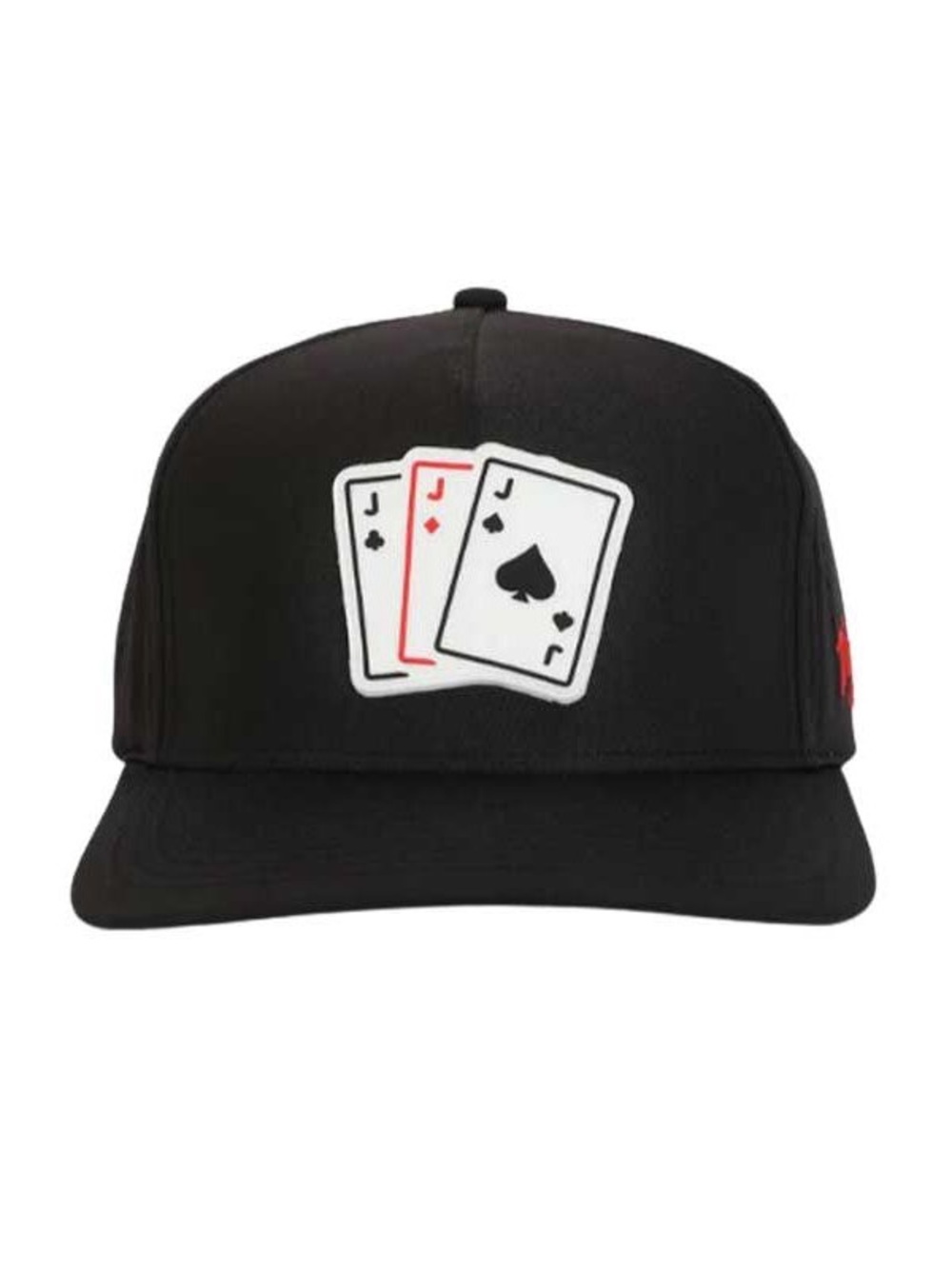 Waggle 3-Jack Snapback Hat Black One Size Adjustable